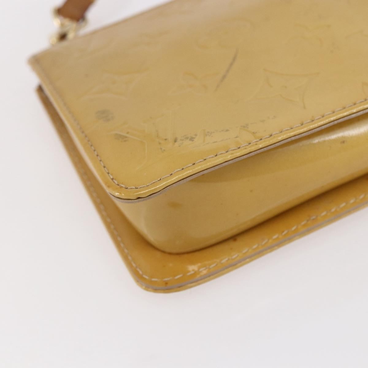 Louis Vuitton Lexington Pochette Monogram Vernis Beige Patent_Leather Clutche & Pouche Bag