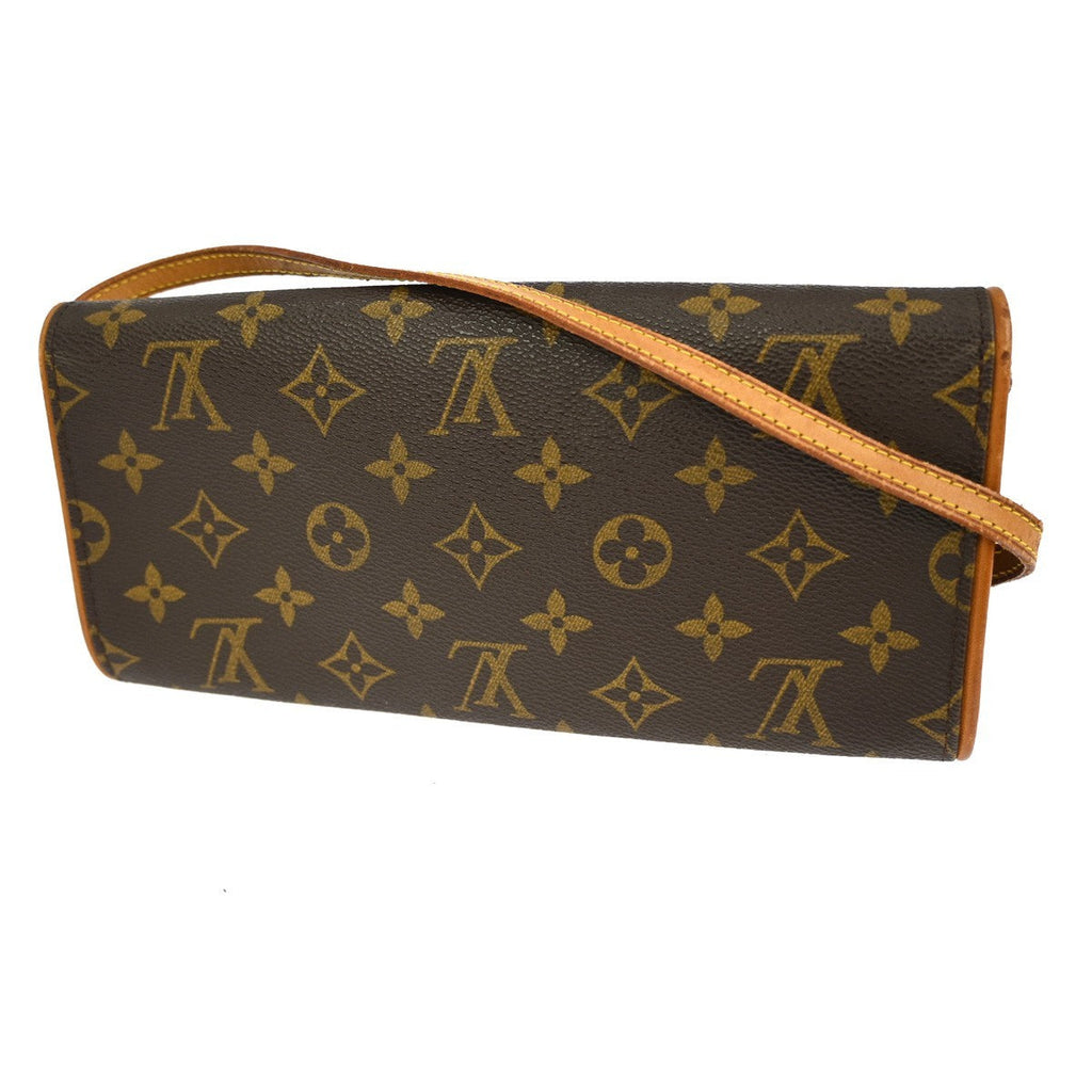 Louis Vuitton Twin Handbag Monogram Canvas Brown Canvas Clutche & Pouche Bag