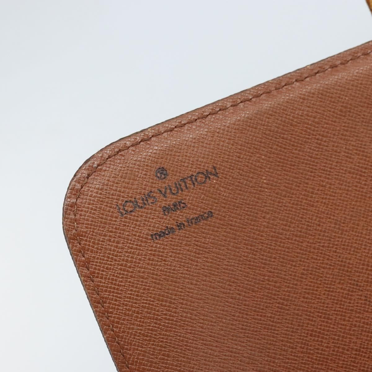 Louis Vuitton Cartouchiere Handbag Monogram Canvas Brown Canvas Shoulder Bag