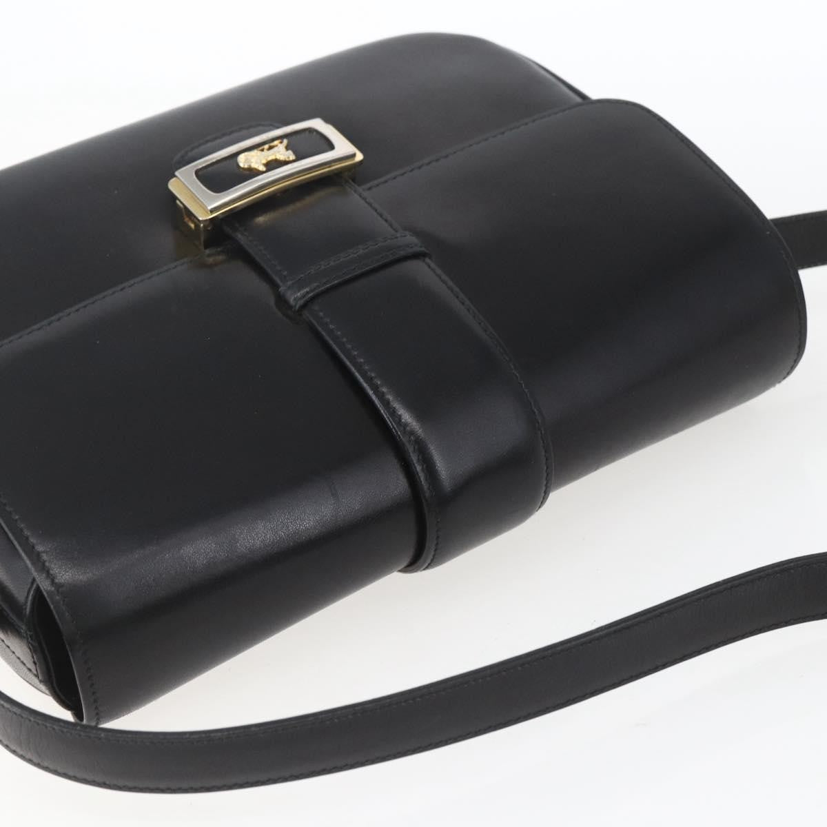 Celine Horse Carriage Shoulder Bag Leather Black Leather Shoulder Bag Bag