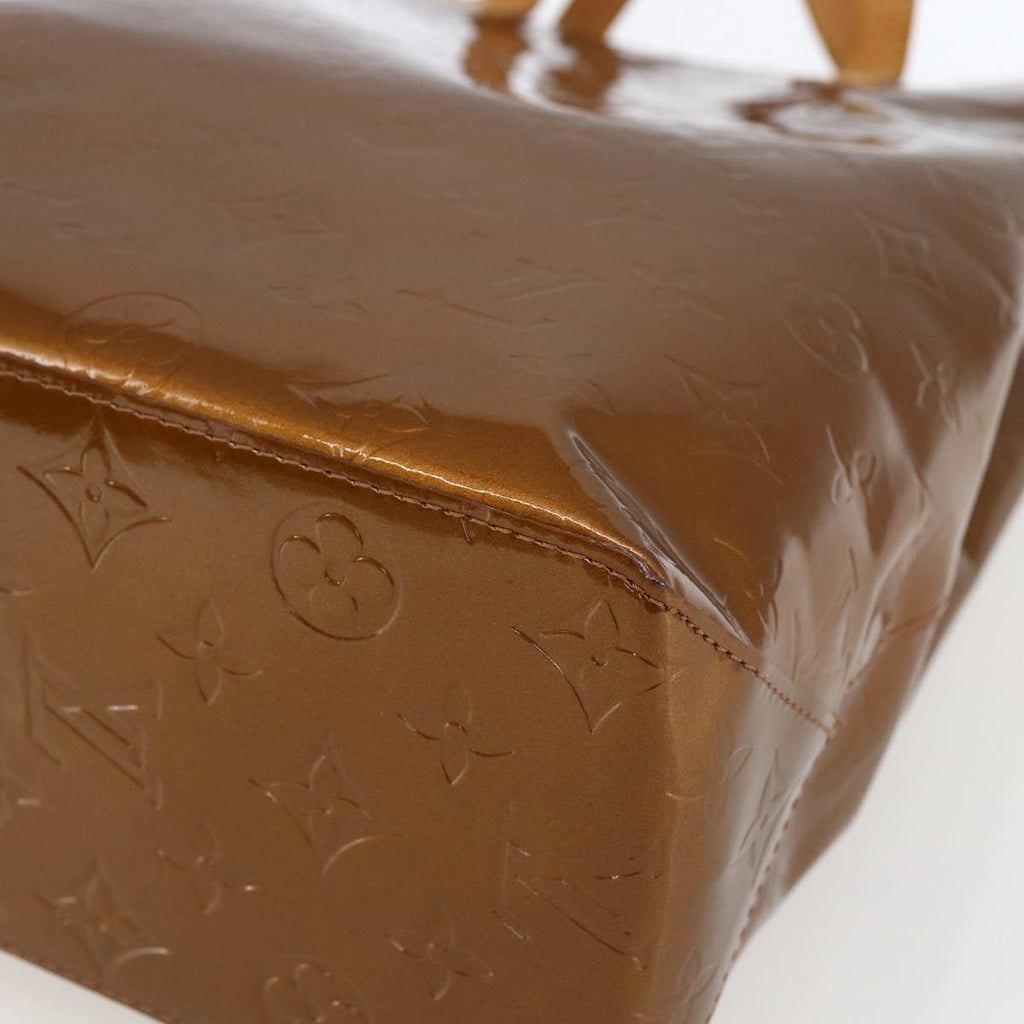 Louis Vuitton Reade Handbag Monogram Vernis Brown Patent_Leather Tote Bag
