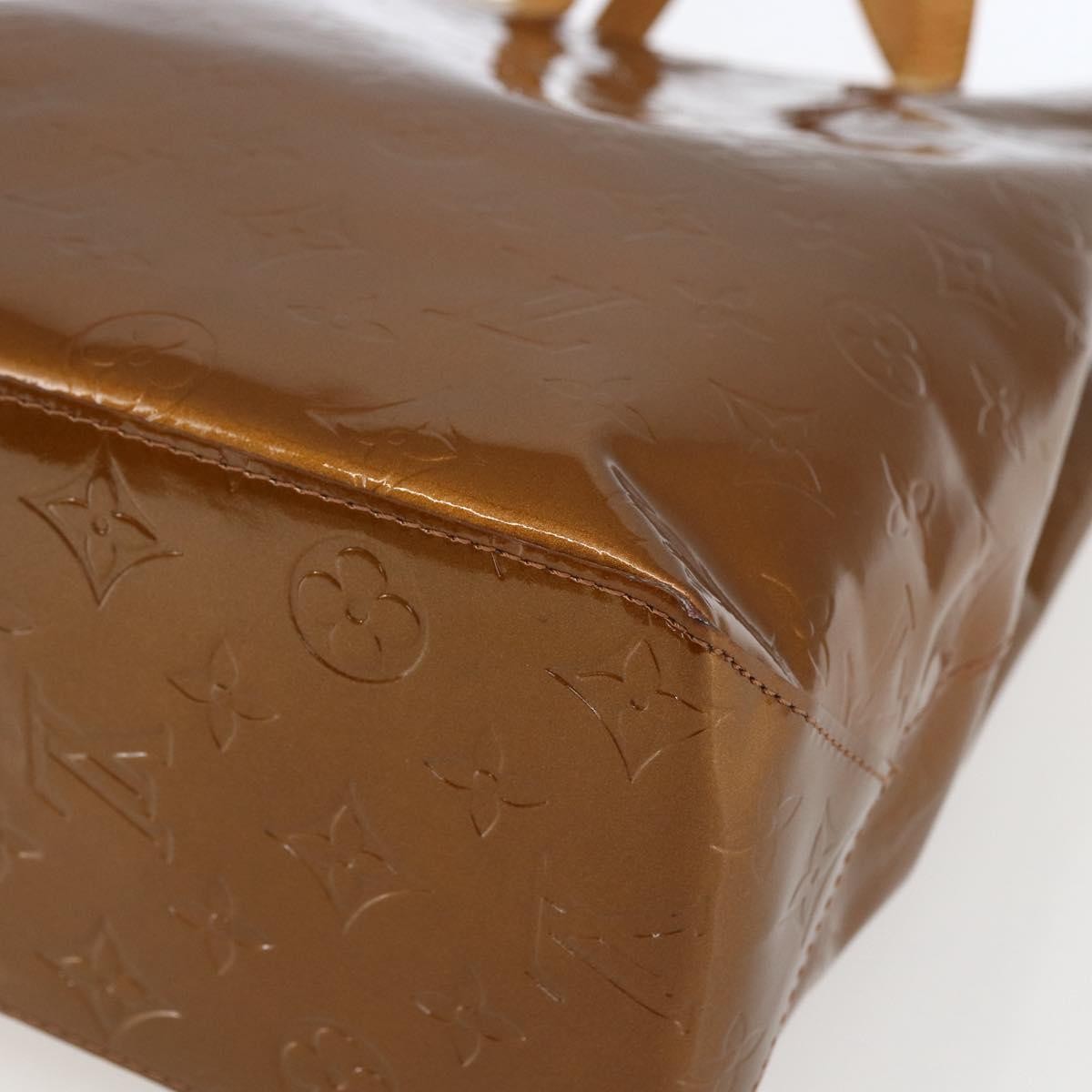 Louis Vuitton Reade Handbag Monogram Vernis Brown Patent_Leather Tote Bag