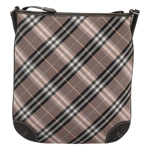 Burberry Nova Check Blue Label Canvas Pink Canvas Shoulder Bag