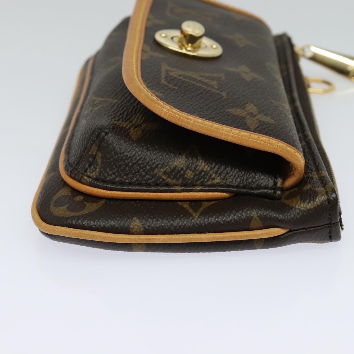 Louis Vuitton Tikal Wristlet Pochette Monogram Canvas Brown Canvas Bag