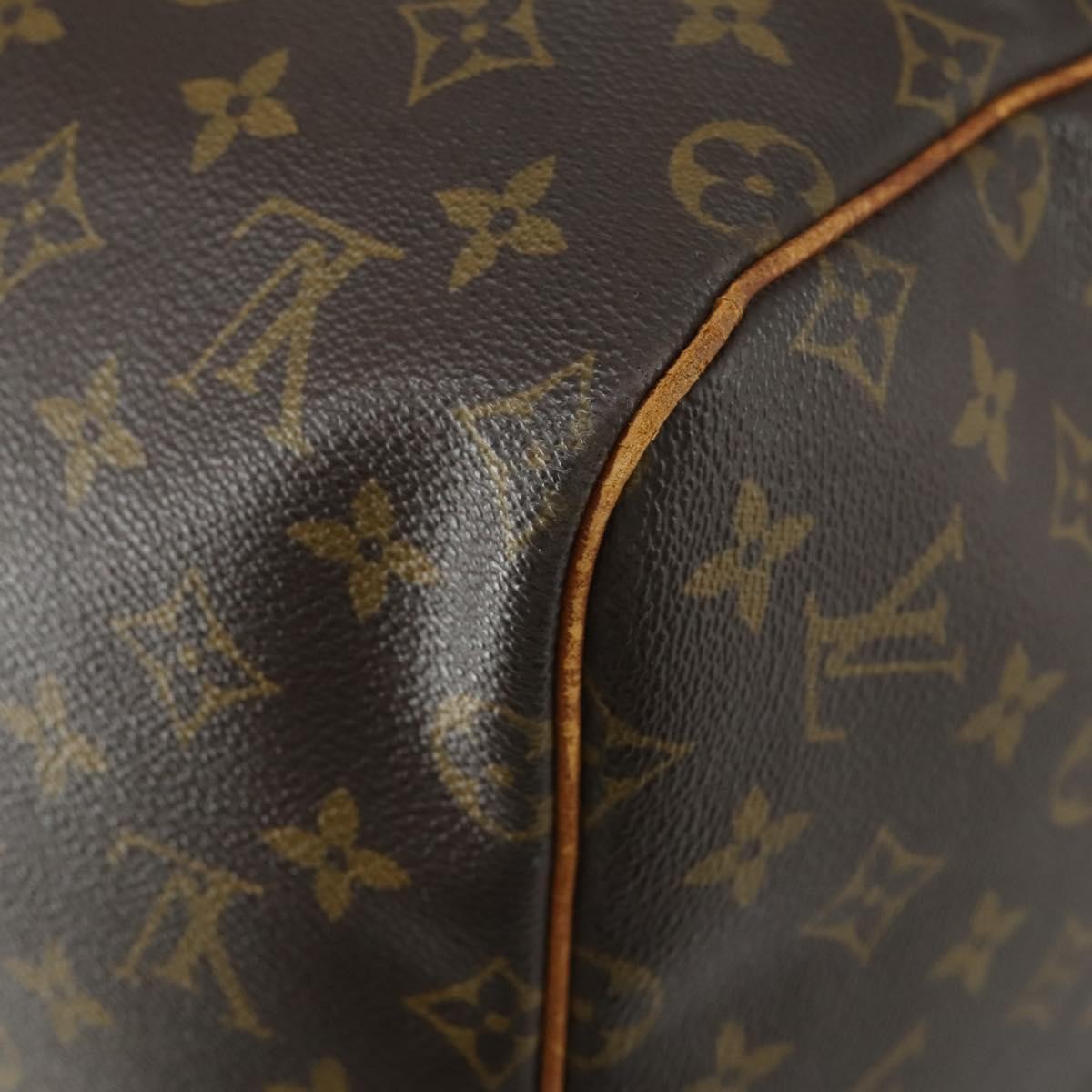 Louis Vuitton Keepall Bag Monogram Canvas Brown Canvas Travel Bag