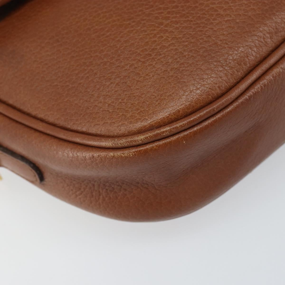 Burberry Vintage Shoulder Bag Leather Brown Leather Shoulder Bag