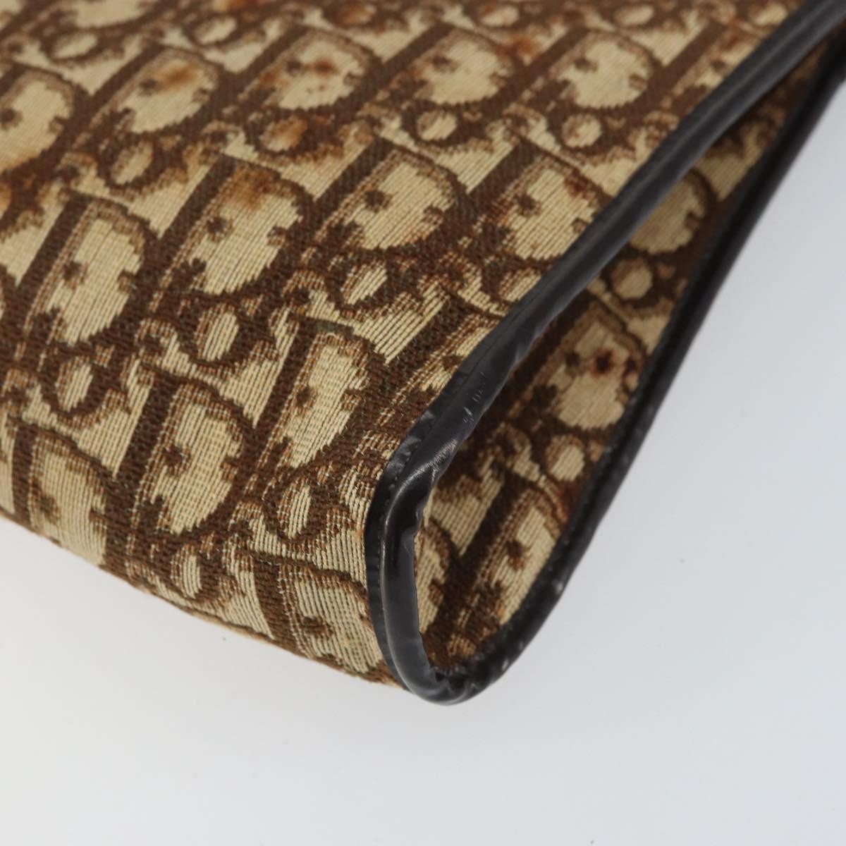 Christian Dior Vintage Trotter Shoulder Bag Canvas Beige Canvas Shoulder Bag Bag (Pre-Owned)