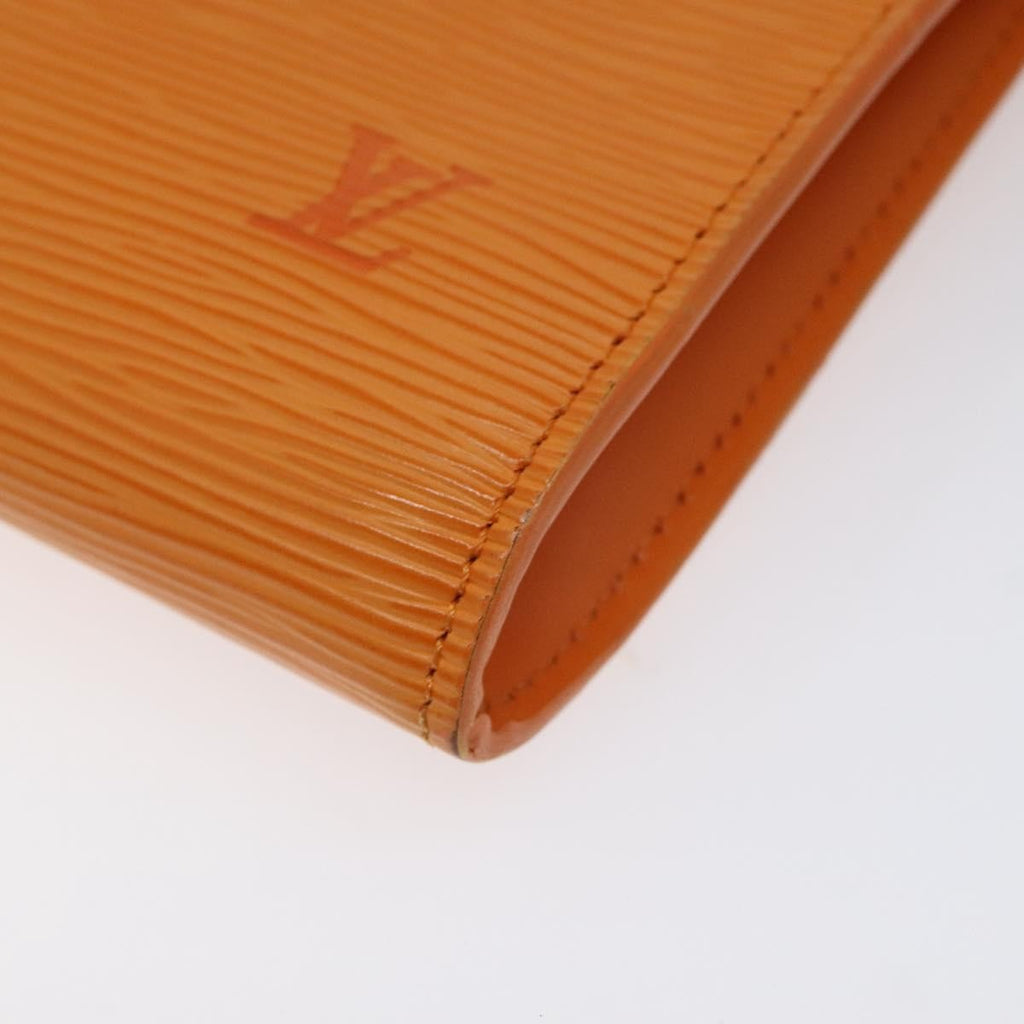 Louis Vuitton Pochette Accessoires Epi Leather Orange Leather Clutche & Pouche Bag