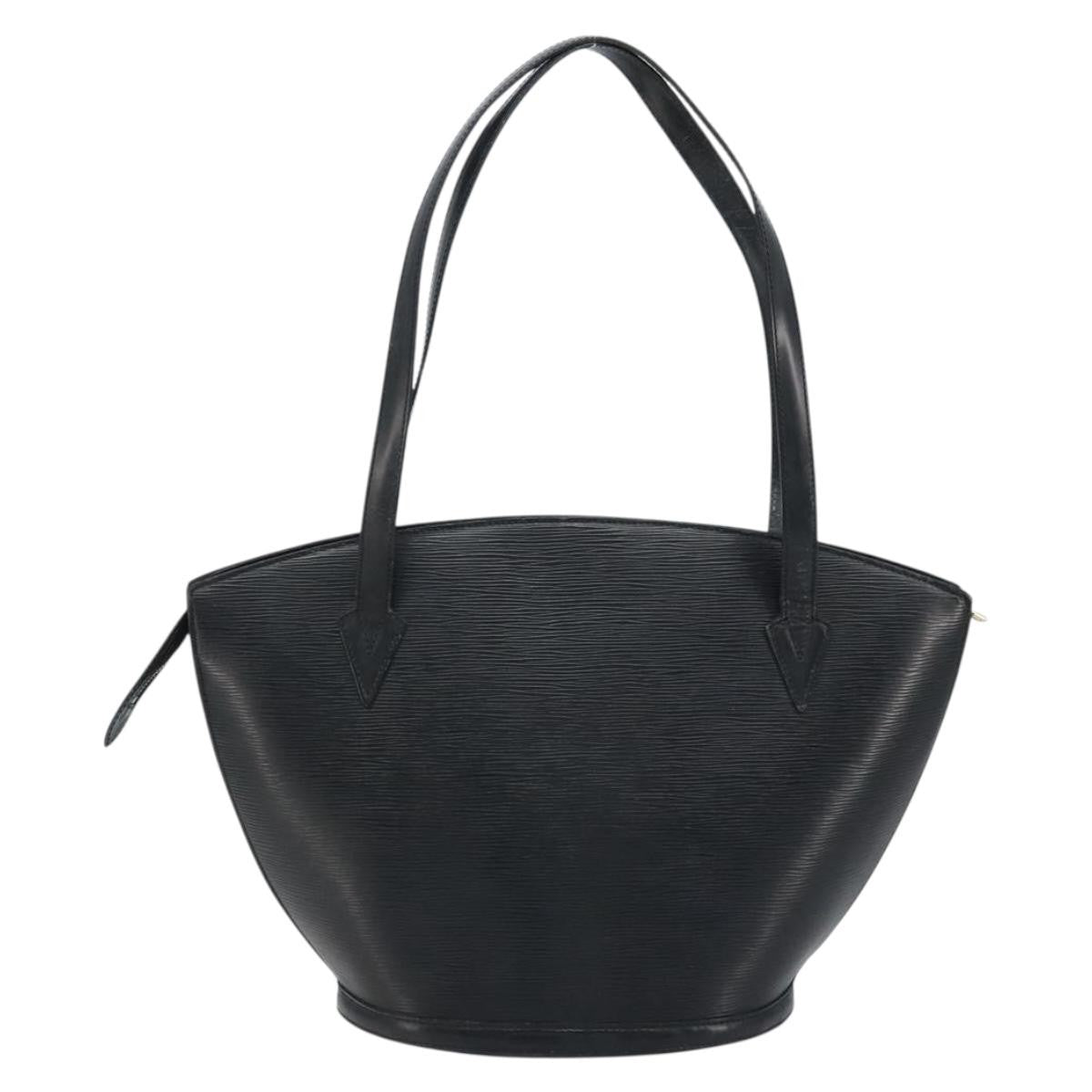 Louis Vuitton Saint Jacques Handbag Epi Leather Black Leather Shoulder Bag