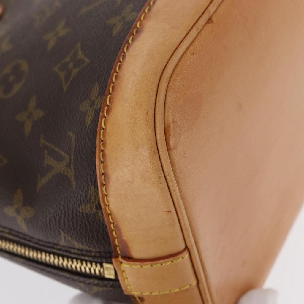 Louis Vuitton Alma Handbag Monogram Canvas Brown Canvas Handbag