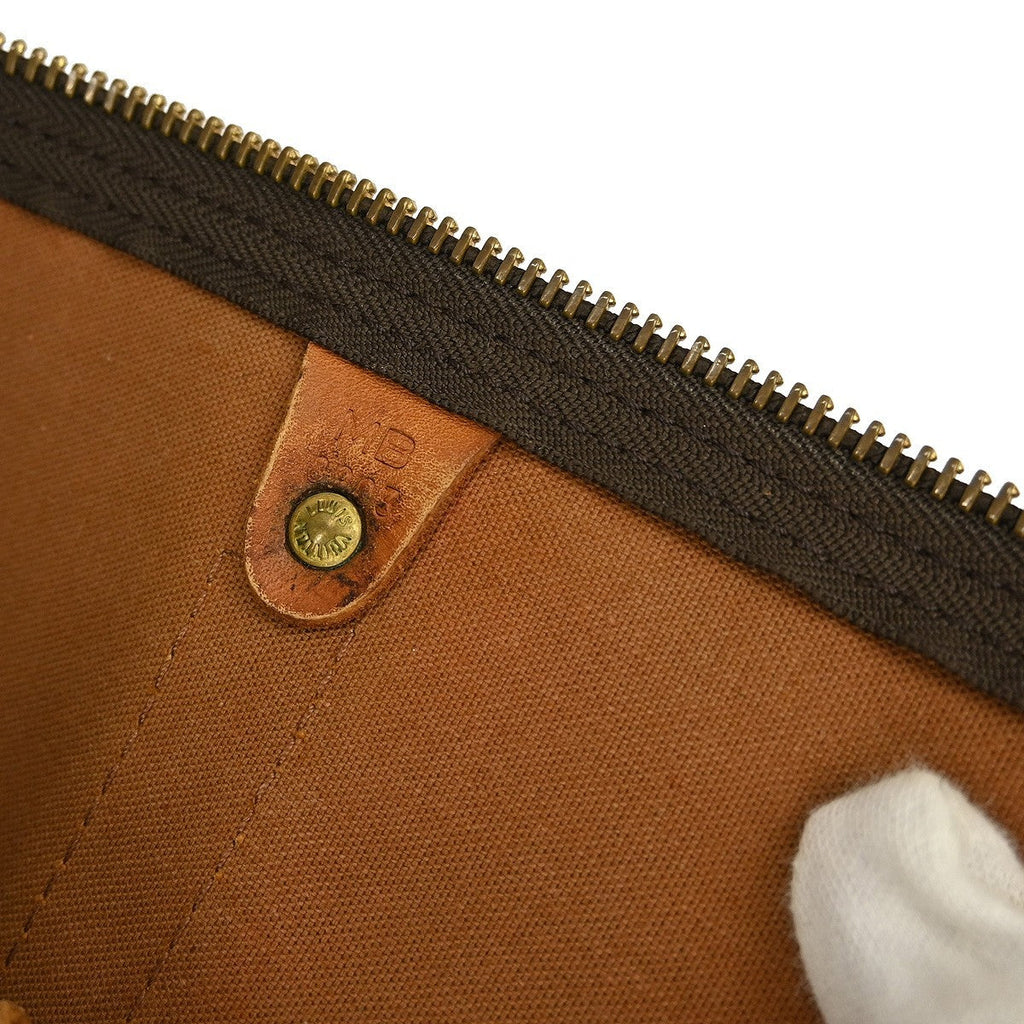 Louis Vuitton Keepall Bag Monogram Canvas Brown Canvas Travel Bag
