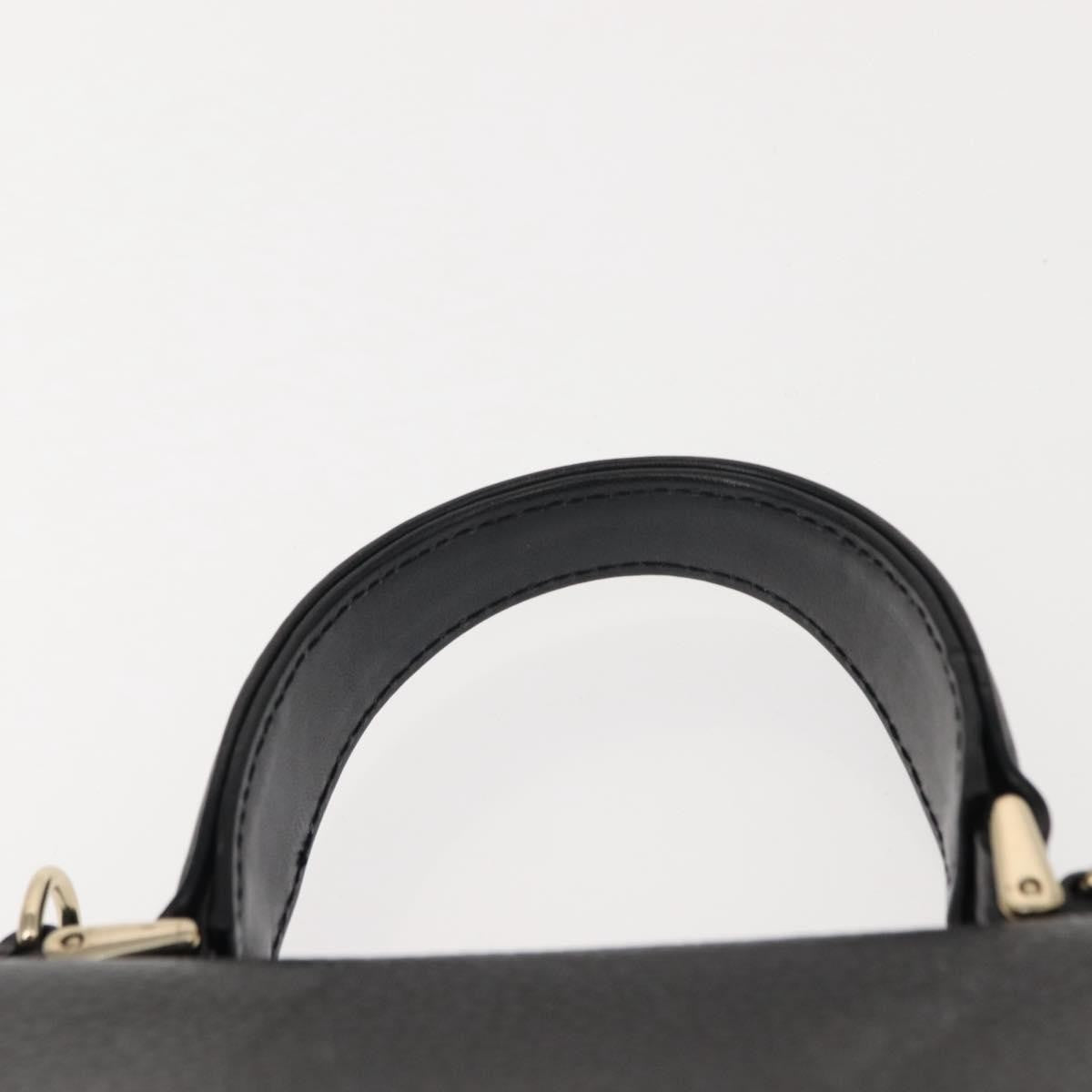 Burberry Vintage Handbag Leather Black Leather Handbag