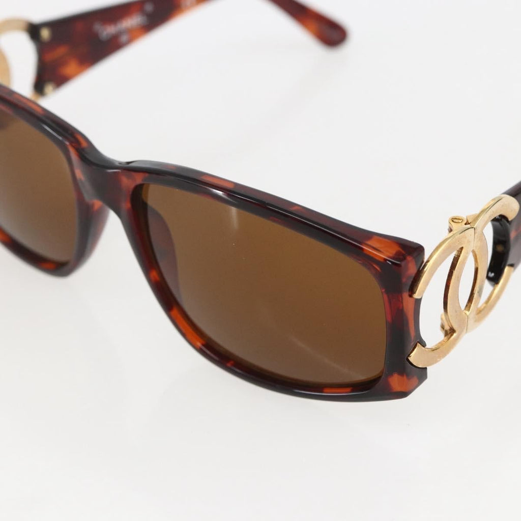 Chanel Logo Cc Sunglasses Plastic Brown Plastic Sunglasse Accessory