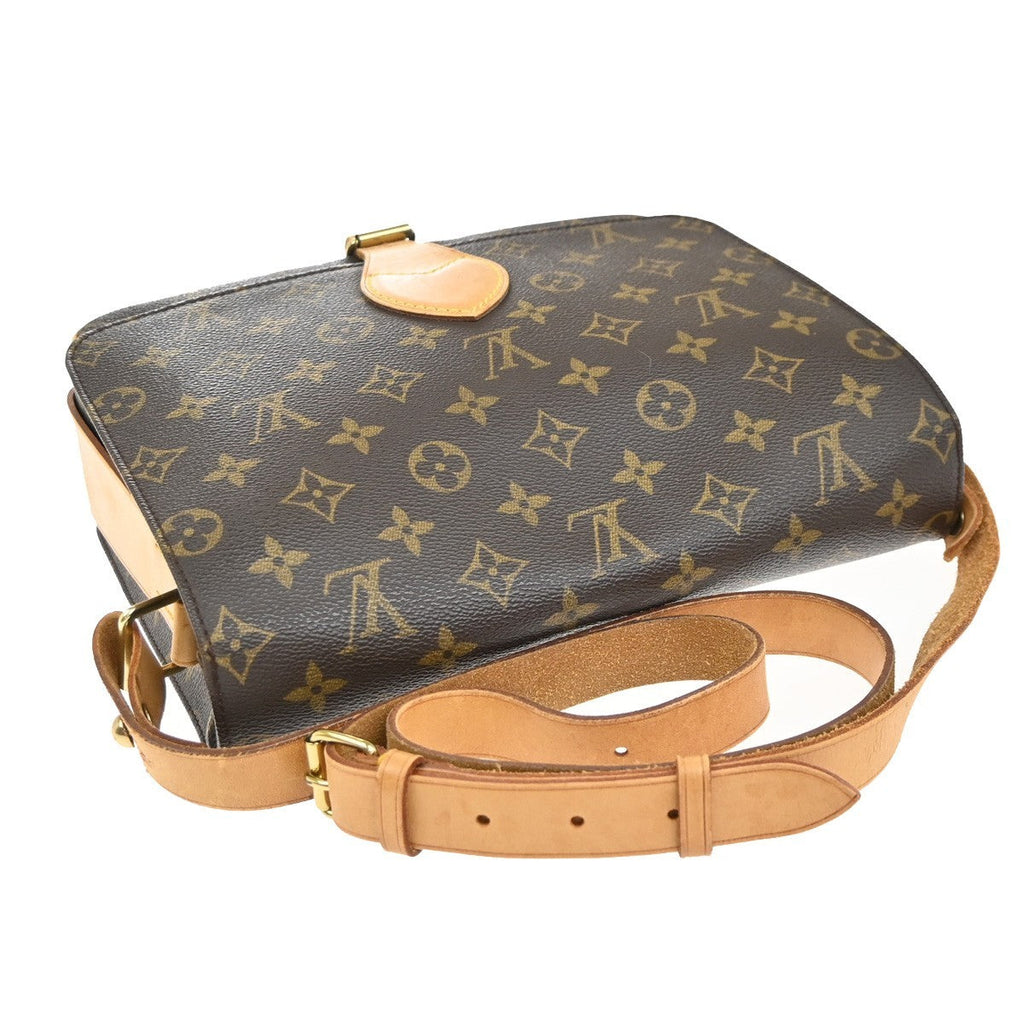 Louis Vuitton Cartouchiere Handbag Monogram Canvas Brown Canvas Shoulder Bag
