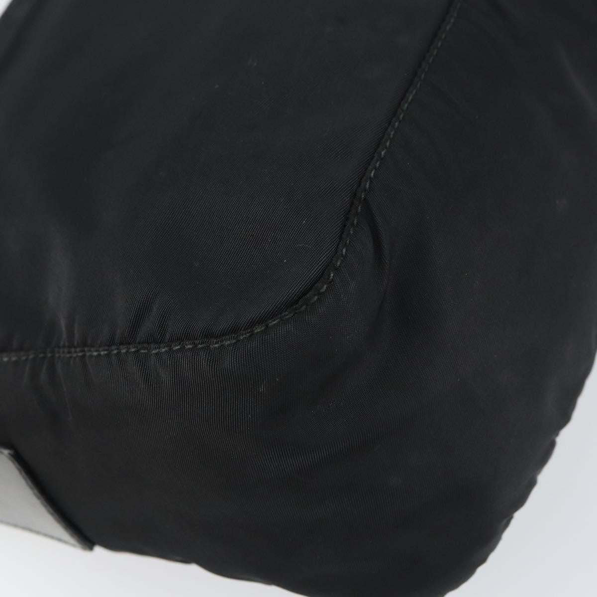 Prada Front Zip Messenger Bag Tessuto Black Nylon Shoulder Bag Bag