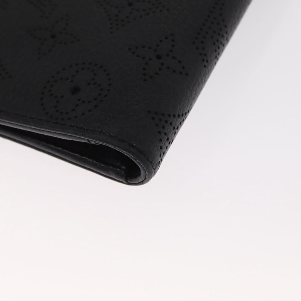 Louis Vuitton Amelia Wallet Mahina Leather Black Leather Wallets Accessory