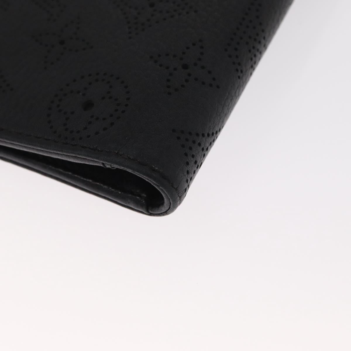 Louis Vuitton Amelia Wallet Mahina Leather Black Leather Wallets Accessory