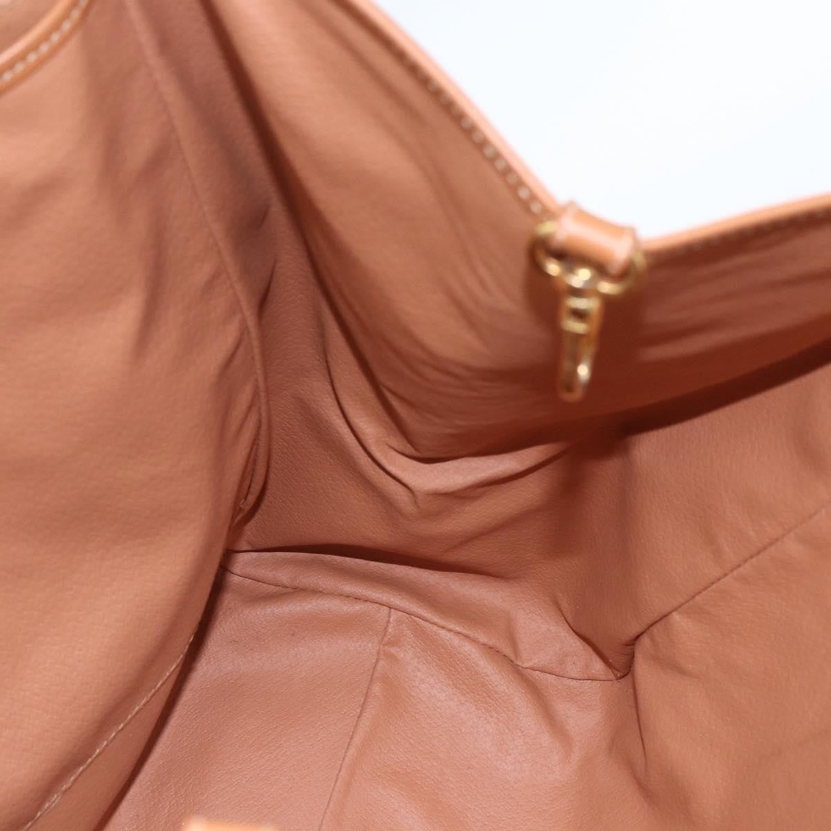 Celine Vintage Macadam Shoulder Bag Canvas And Leather Brown Canvas Shoulder Bag Bag