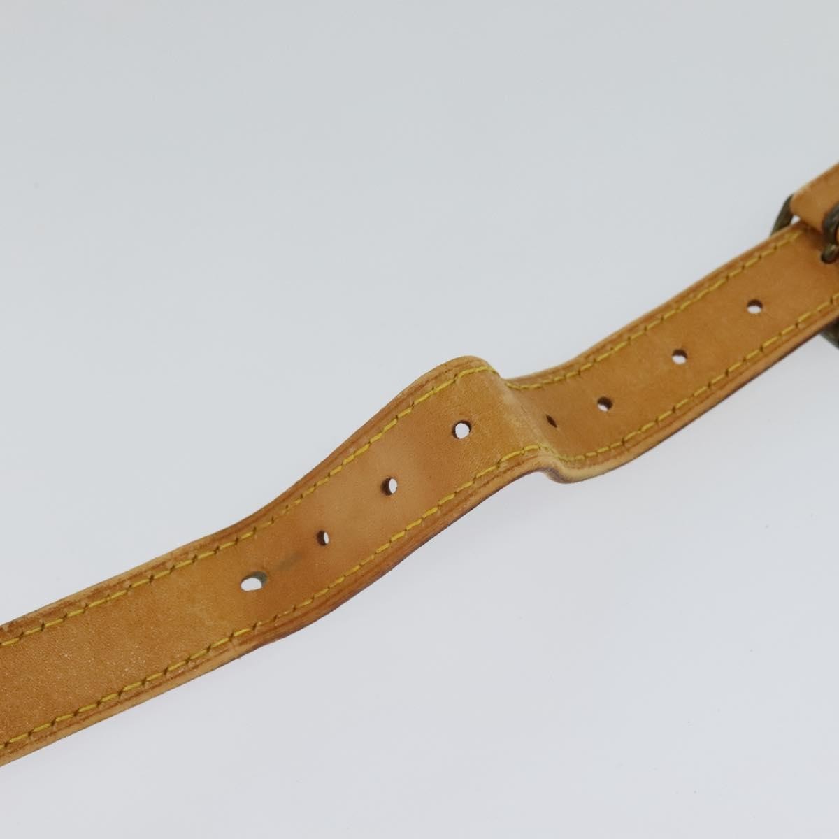 Louis Vuitton Adjustable Shoulder Strap Vachetta Leather Beige Leather Straps Accessory