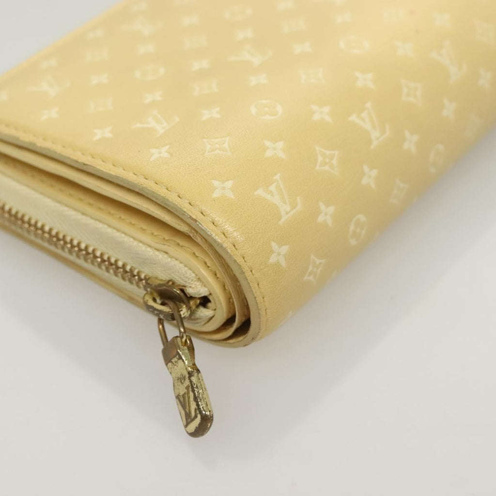 Louis Vuitton Lou Wallet Nanogram Leather Beige Leather Wallets Accessory