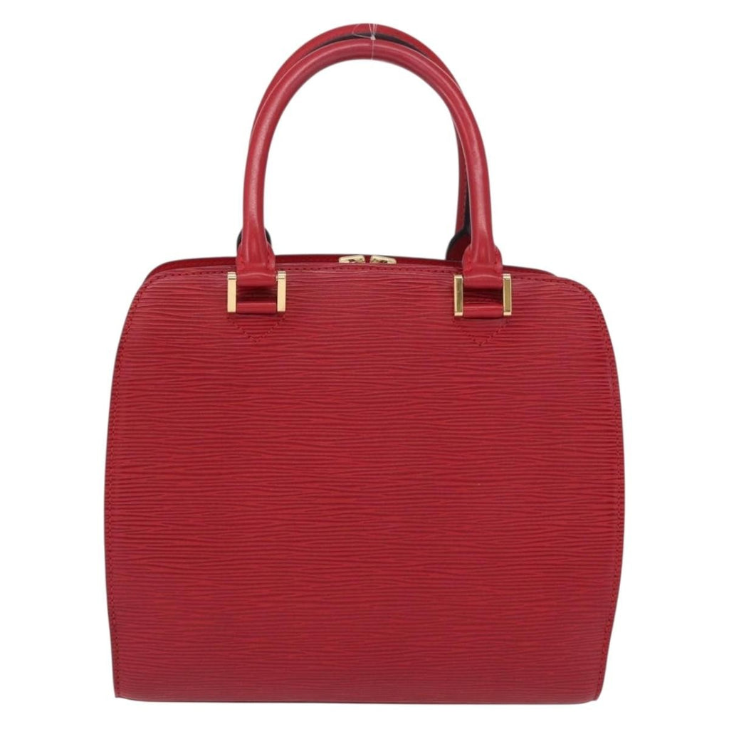 Louis Vuitton Pont Neuf Handbag Epi Leather Red Leather Handbag