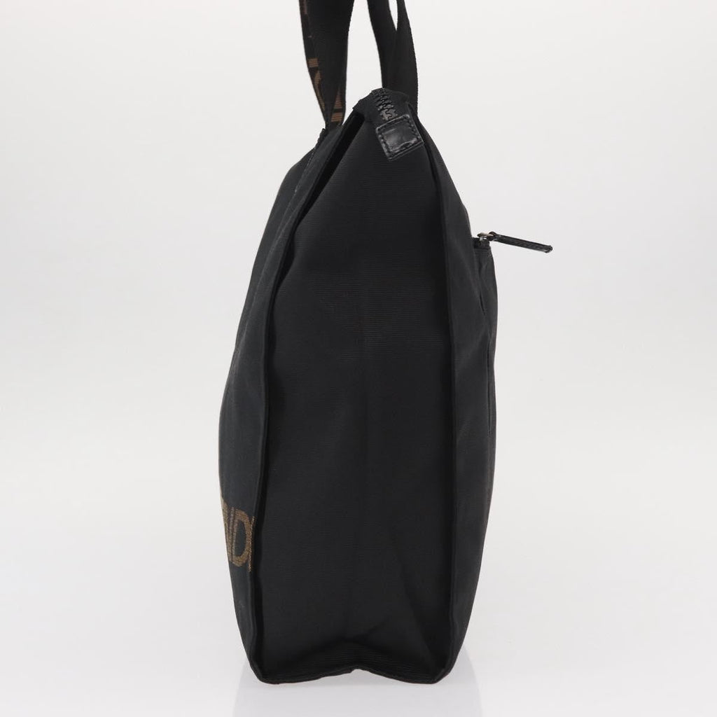 Fendi Vintage Convertible Logo Weekender Nylon Black Nylon Tote Bag Bag