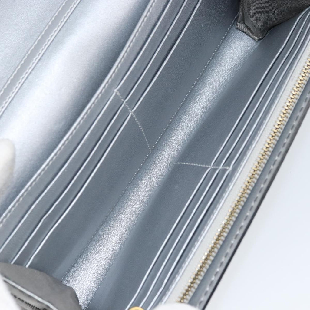 Christian Dior J'adior Croisiere Chain Wallet Leather Silver Leather Clutche & Pouche Bag (Pre-Owned)