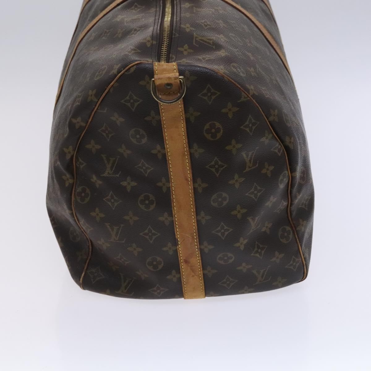 Louis Vuitton Keepall Bandouliere Bag Monogram Canvas Brown Canvas Travel Bag