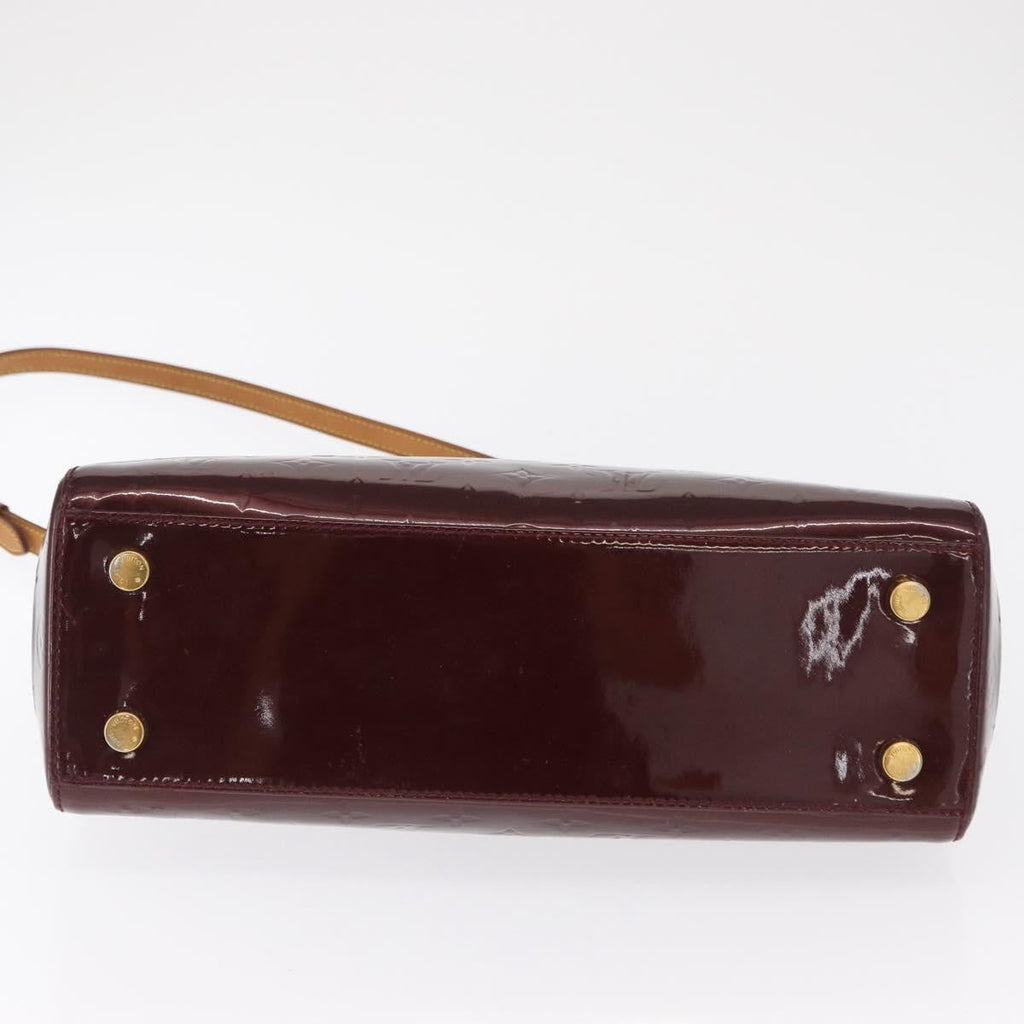 Louis Vuitton Brea Handbag Monogram Vernis Burgundy Patent_Leather Handbag