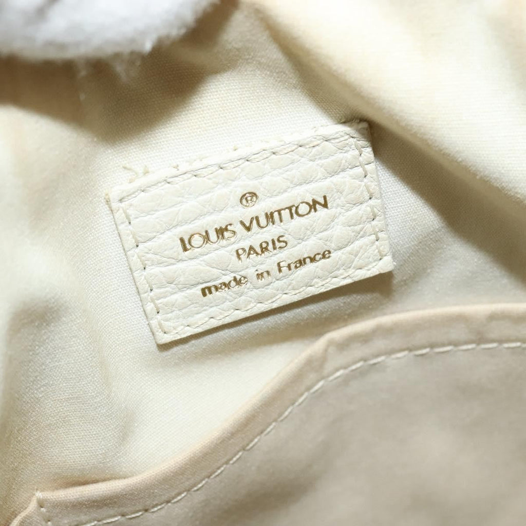 Louis Vuitton Marina Handbag Mini Lin Croisette Beige Canvas Handbag