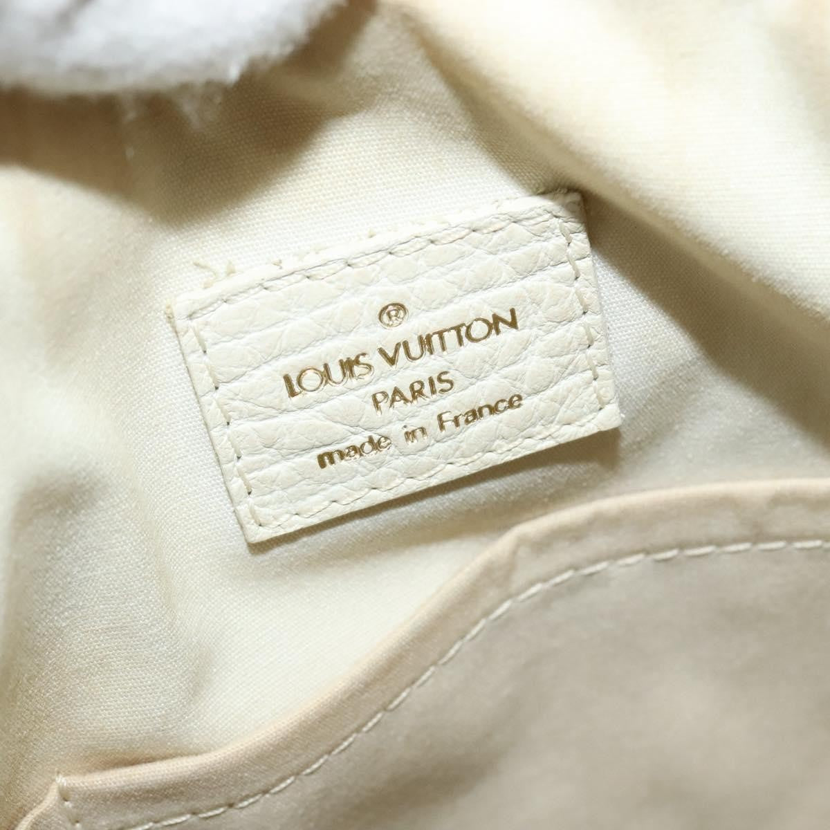 Louis Vuitton Marina Handbag Mini Lin Croisette Beige Canvas Handbag