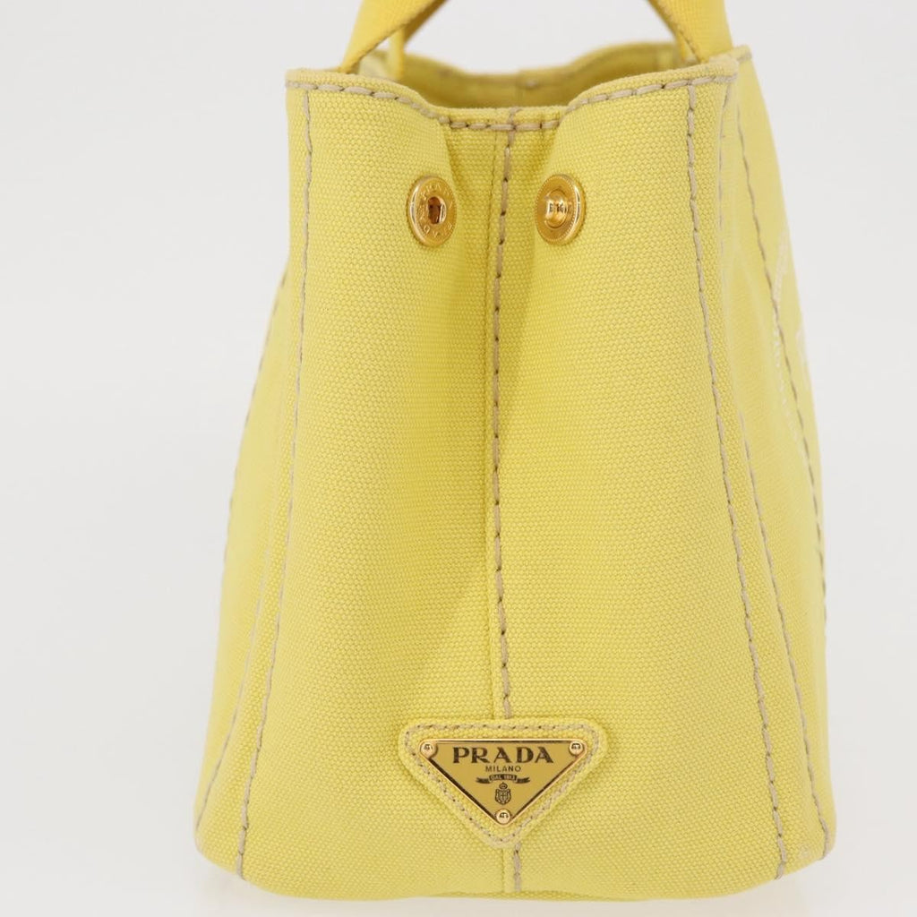 Prada Canapa Convertible Tote Canvas Gold Canvas Tote Bag Bag