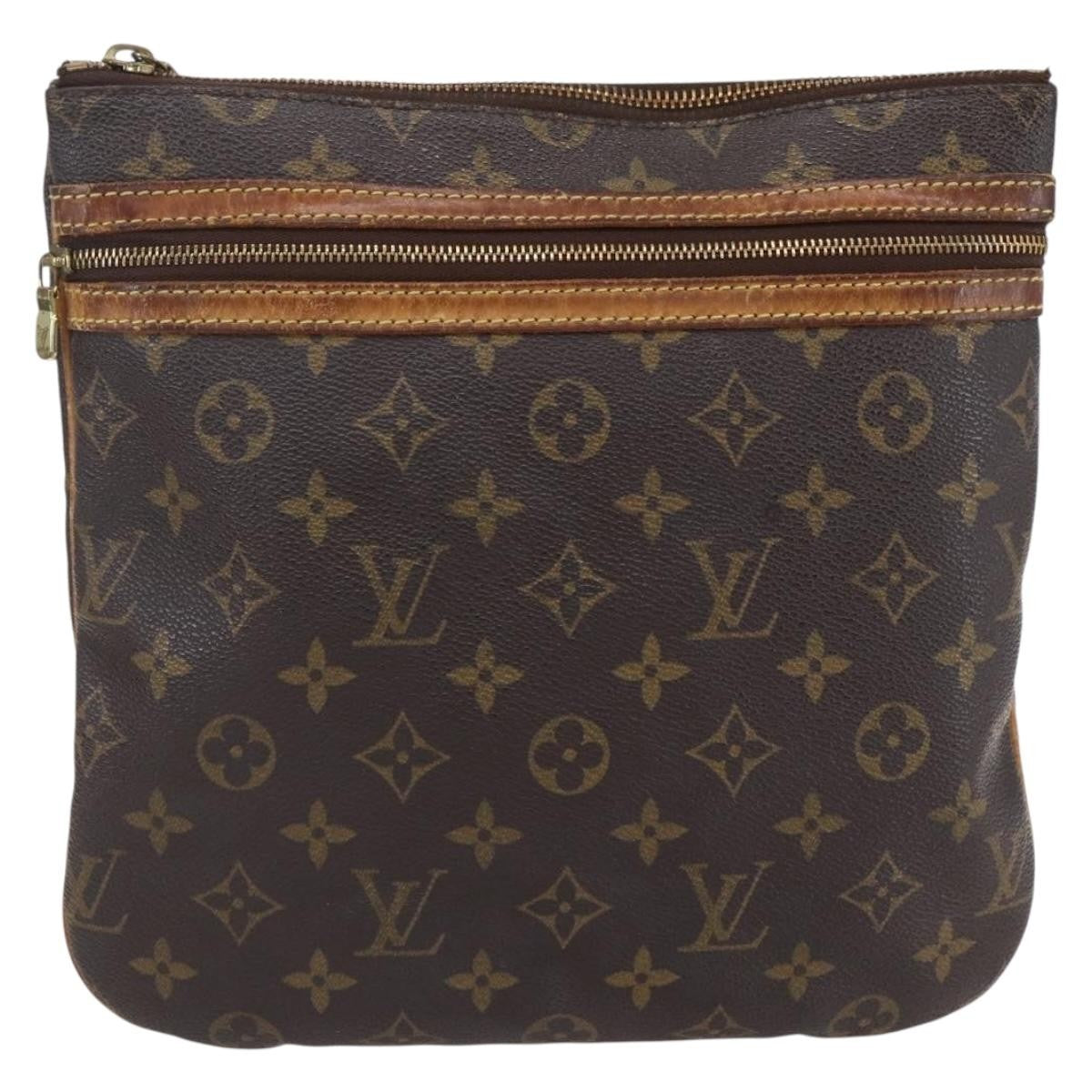 Louis Vuitton Bosphore Pochette Monogram Canvas Brown Canvas Shoulder Bag