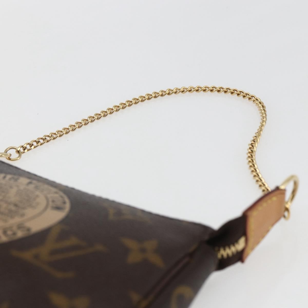 Louis Vuitton Pochette Accessoires Limited Edition Monogram Trunk Brown Canvas Clutche & Pouche Bag