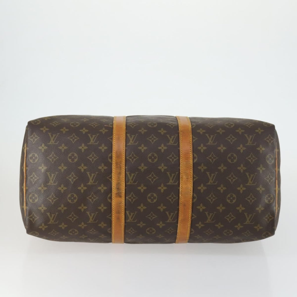 Louis Vuitton Keepall Bag Monogram Canvas Brown Canvas Travel Bag