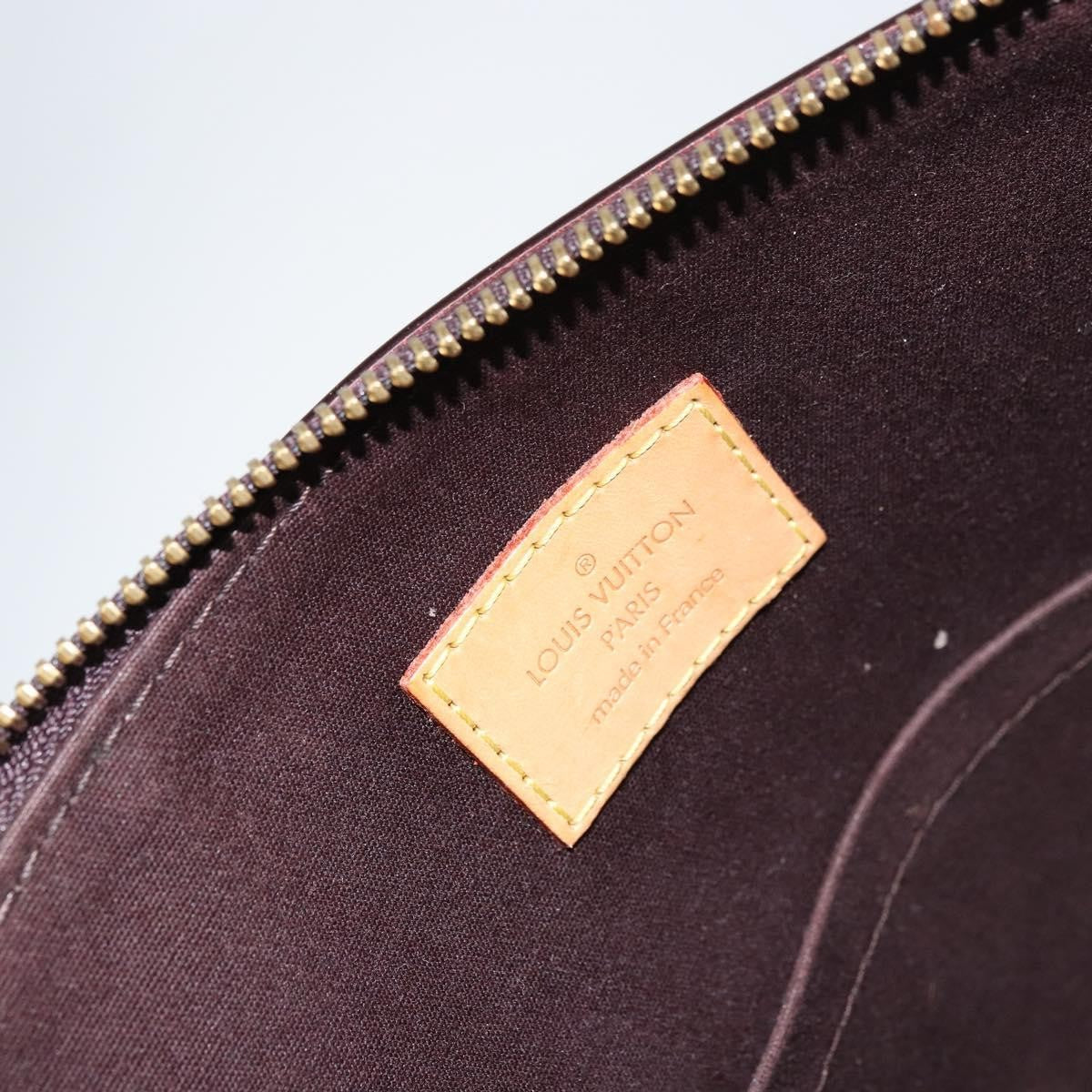 Louis Vuitton Bellevue Handbag Monogram Vernis Brown Patent_Leather Tote Bag