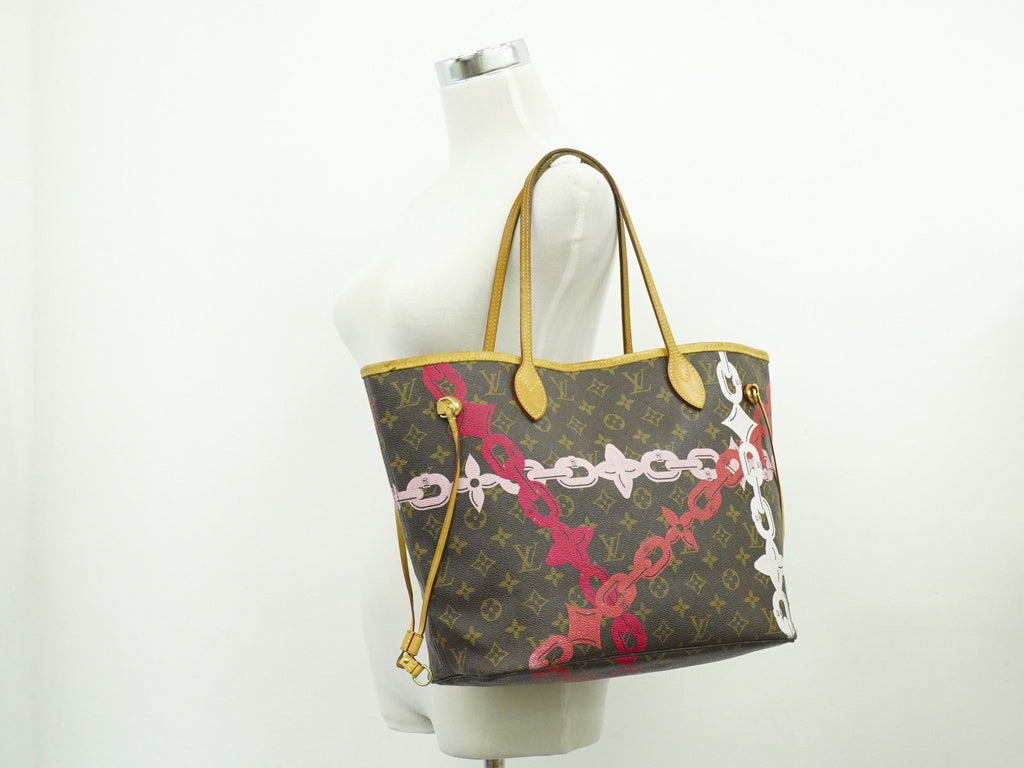 Louis Vuitton Neverfull Nm Tote Limited Edition Bay Monogram Canvas Brown Canvas Tote Bag