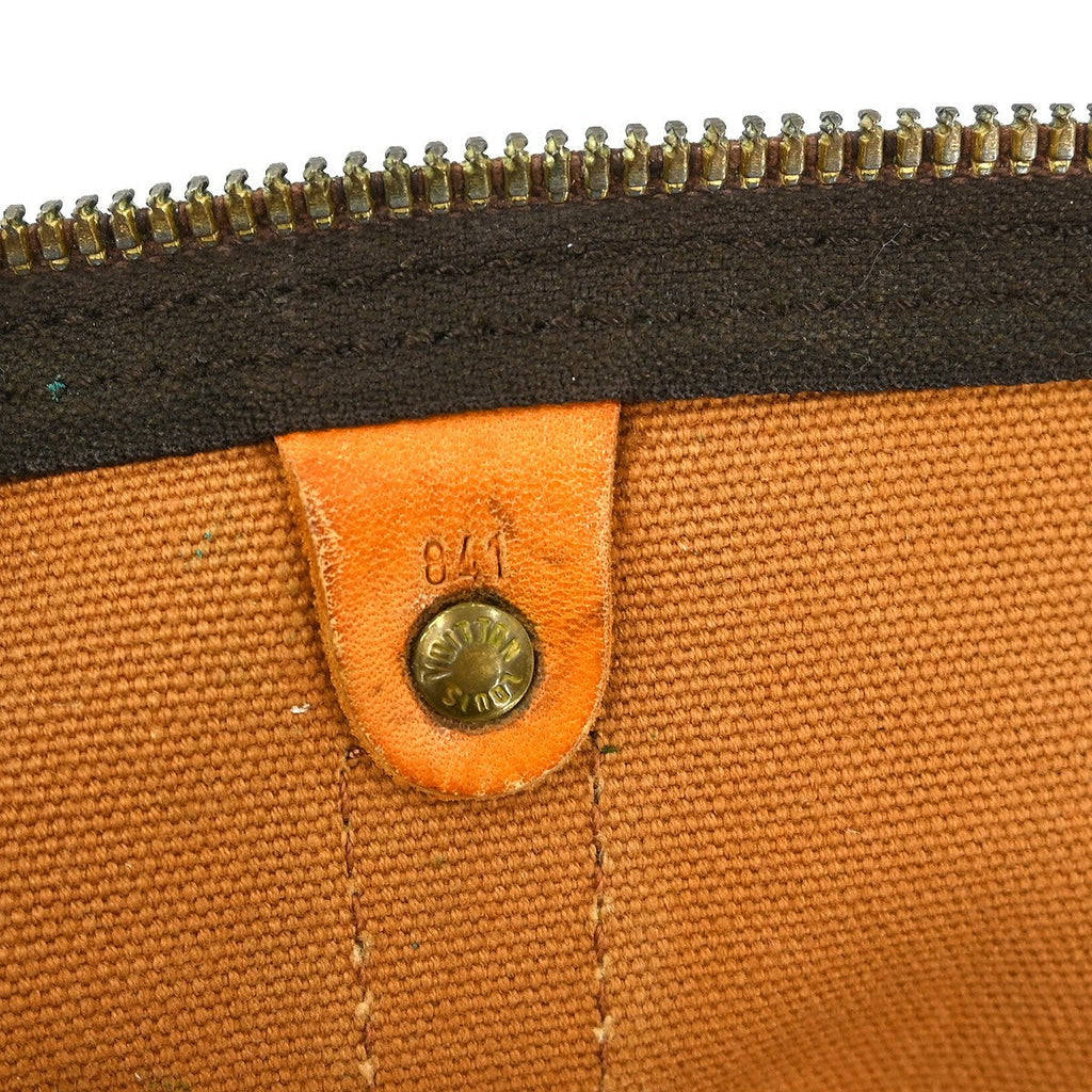 Louis Vuitton Keepall Bag Monogram Canvas Brown Canvas Travel Bag