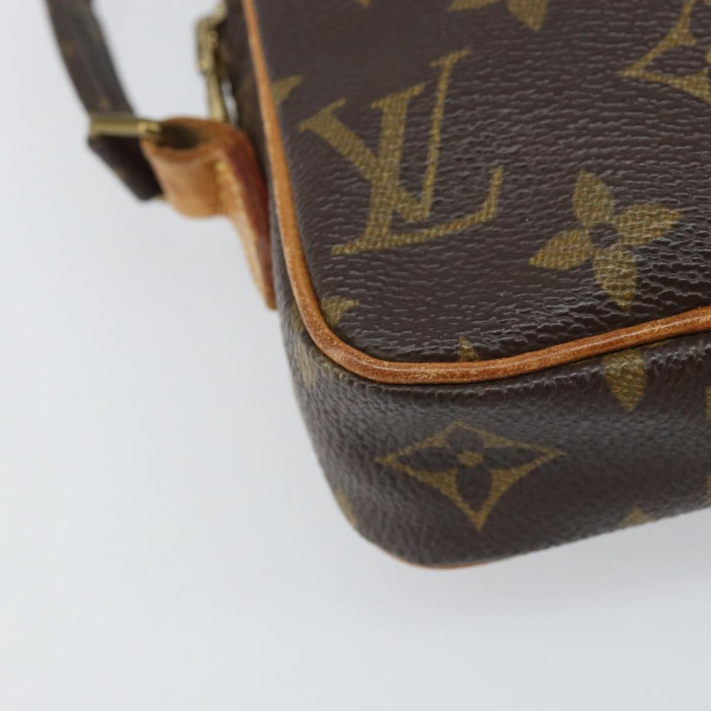 Louis Vuitton Danube Handbag Monogram Canvas Brown Canvas Shoulder Bag