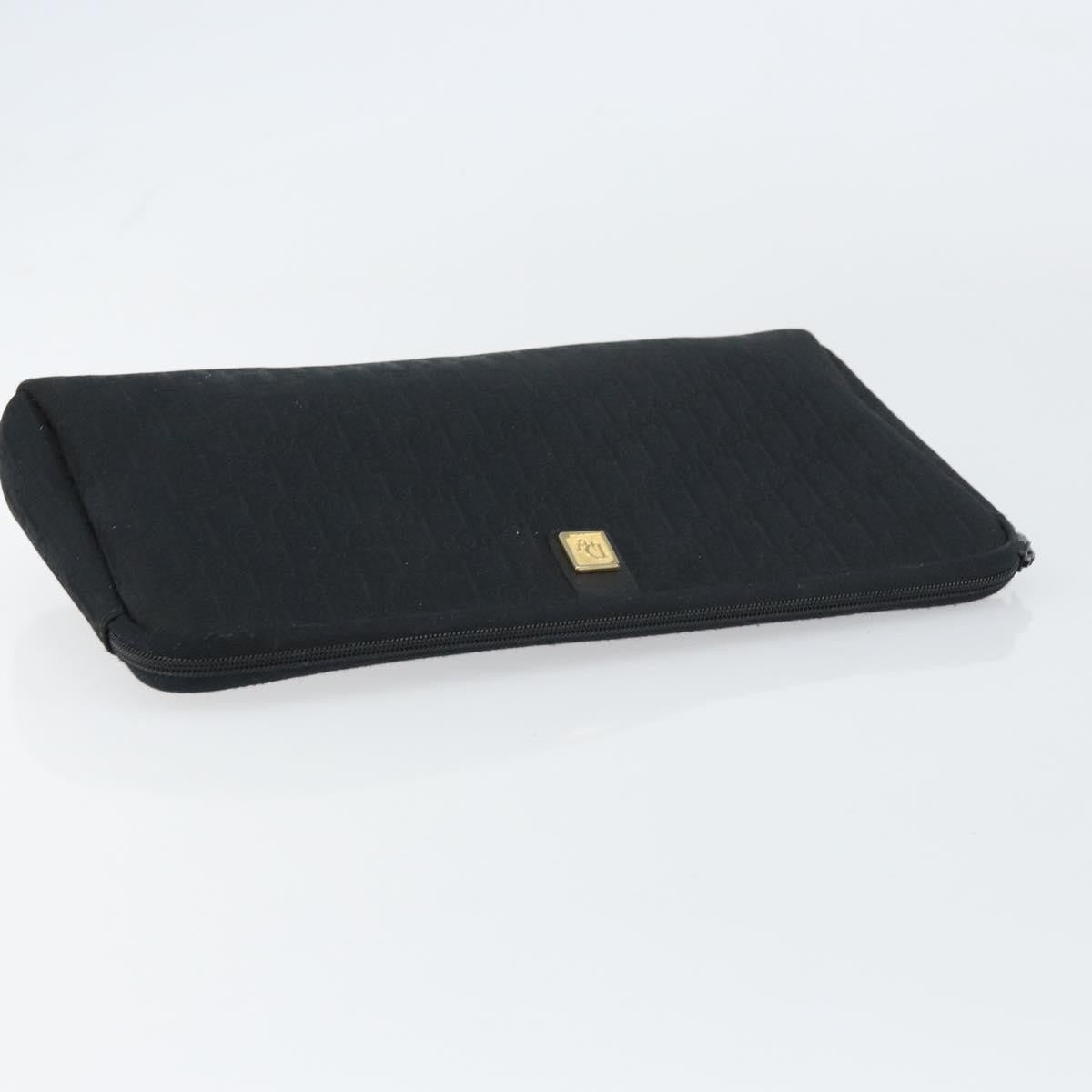 Christian Dior Trotter Pouch Canvas Black Canvas Clutche & Pouche Bag (Pre-Owned)
