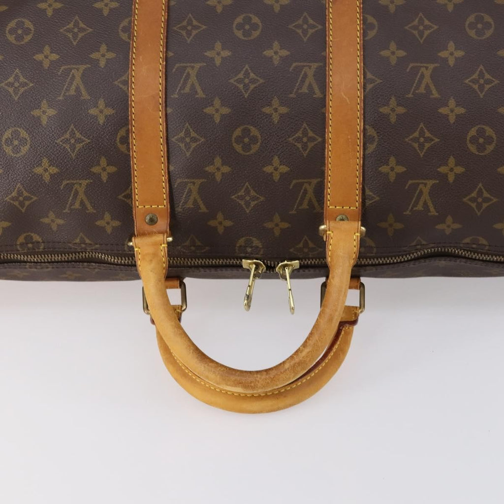 Louis Vuitton Keepall Bag Monogram Canvas Brown Canvas Travel Bag