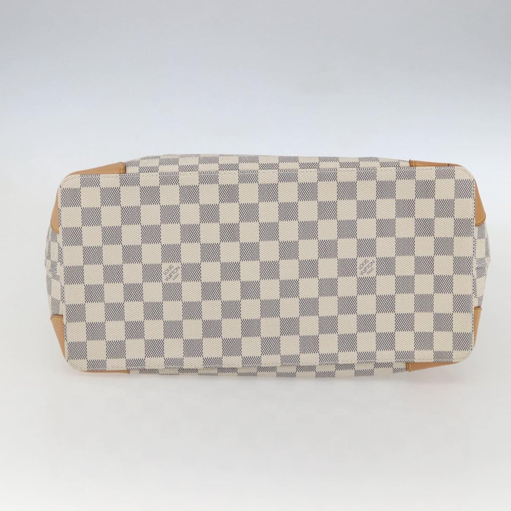 Louis Vuitton Hampstead Handbag Damier White Canvas Tote Bag