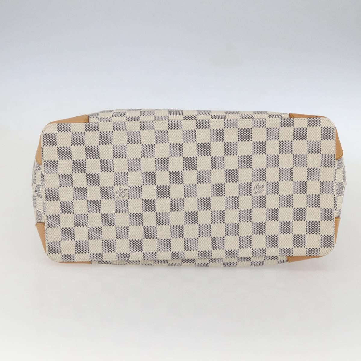 Louis Vuitton Hampstead Handbag Damier White Canvas Tote Bag