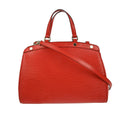 Louis Vuitton Brea Handbag Epi Leather Red Leather Handbag