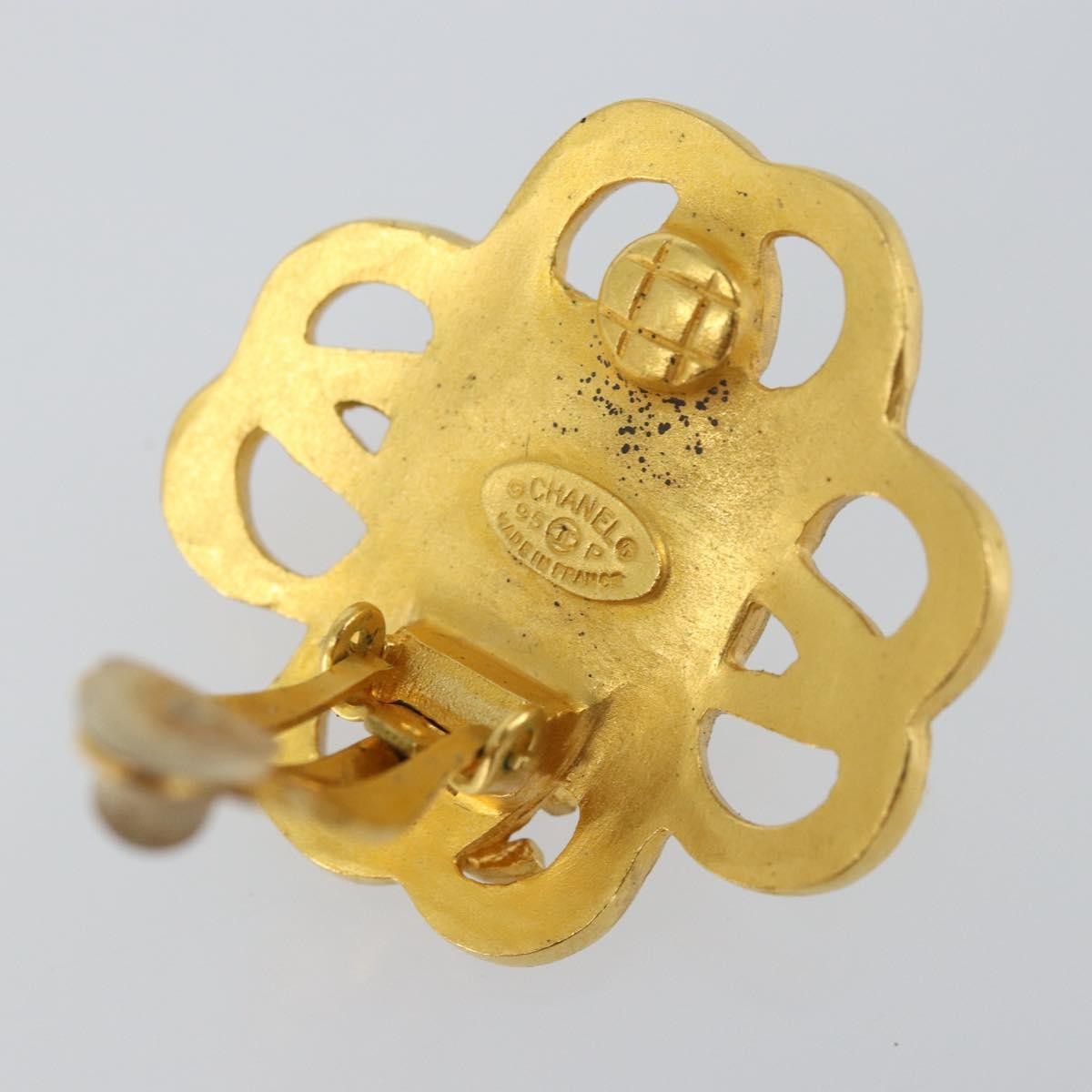 Chanel Cc Hoop Clip-On Earrings Metal Gold Metal Earrings Jewelry