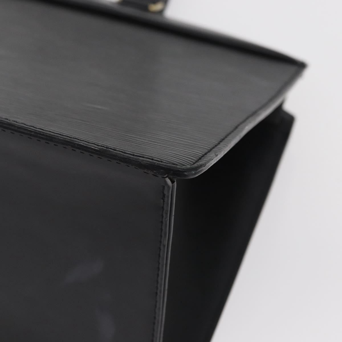 Louis Vuitton Riviera Handbag Epi Leather Black Leather Handbag