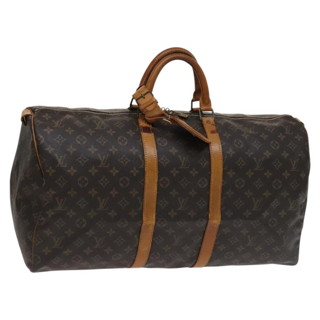 Louis Vuitton Keepall Bag Monogram Canvas Brown Canvas Bag