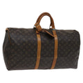 Louis Vuitton Keepall Bag Monogram Canvas Brown Canvas Bag