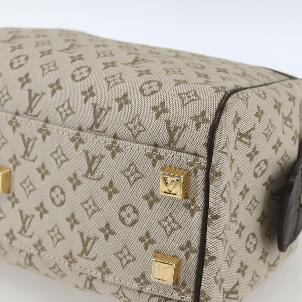 Louis Vuitton Josephine Handbag Mini Lin Khaki Canvas Handbag