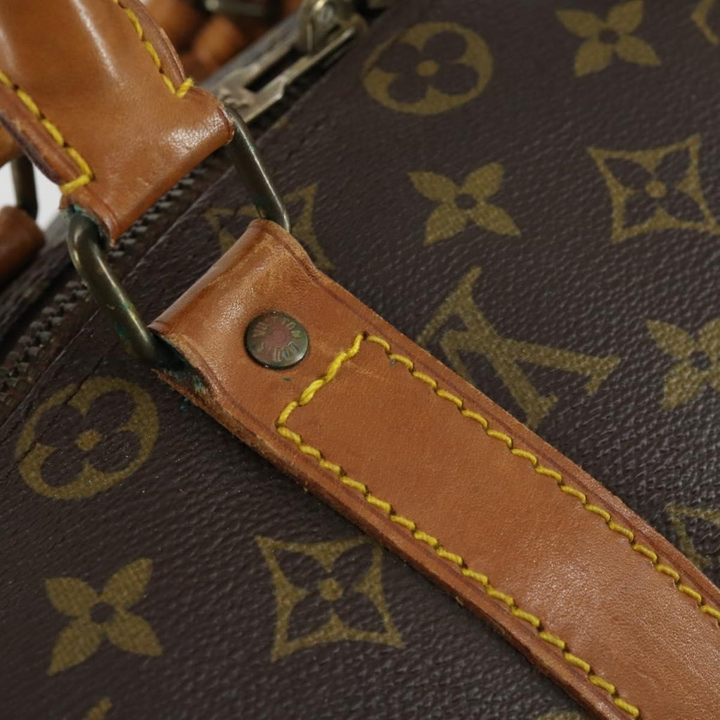 Louis Vuitton Keepall Bag Monogram Canvas Brown Canvas Travel Bag